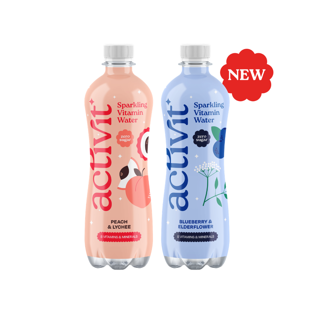 Activit New Arrivals Multipack - Blueberry & Elderflower, and Peach & Lychee